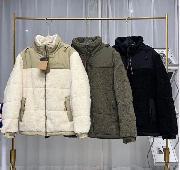 Giacca invernale firmata Teddy Cappotti in pile polare Stile pane spesso per uomo Donna Giacca a vento cashmere di agnello del nord con cerniere Ricamo facee Cardigan Capispalla