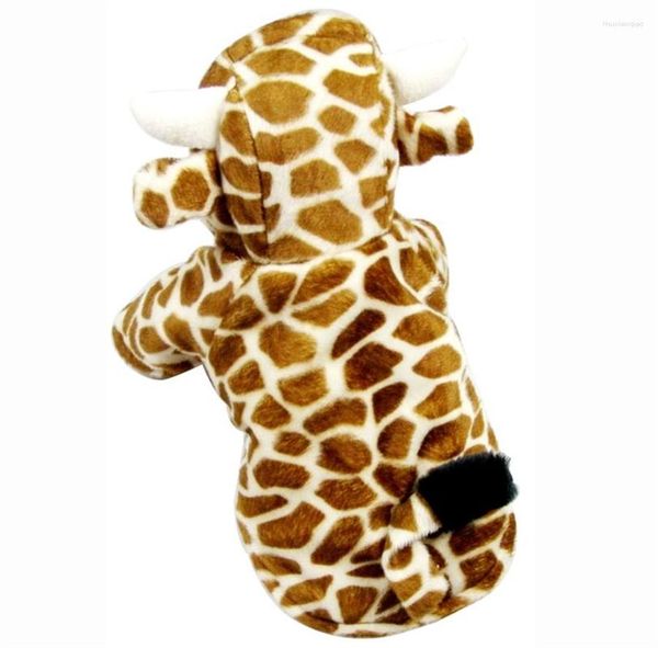 Vestuário para cães Estilo girafa Pet Cães Traje Casaco Adorável Pequeno Cosplay Roupas