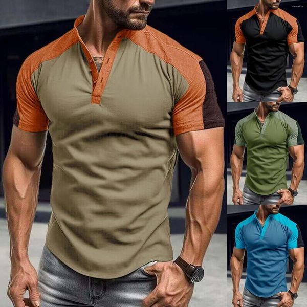 Camisas masculinas de manga comprida camisa grossa moda primavera e verão casual manga curta frisada gola grande alta