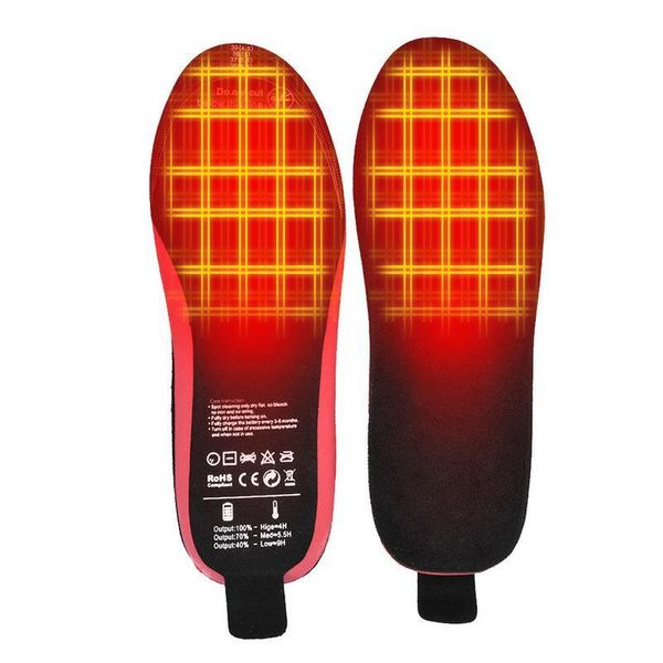 Acessórios de peças de sapato Palmilhas de sapato aquecidas USB com pés de controle remoto Almofada de meia quente Tapete de aquecimento elétrico Palmilhas de aquecedor elétrico 230825
