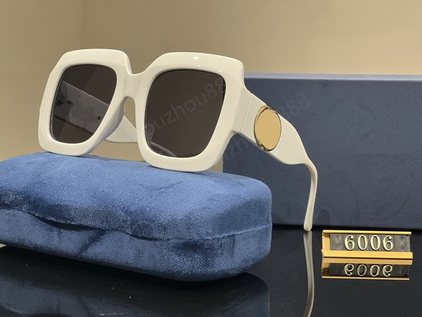 vendita all'ingrosso occhiali da sole firmati di lusso per uomo donna occhiali da sole pilota di alta qualità 6006 Moda classica accessori per occhiali adumbrali lunettes de soleil con custodia