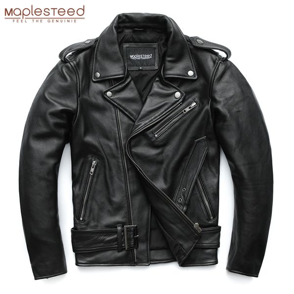 Herren Leder Kunstleder MAPLESTEED Klassische Motorradjacken Herren Lederjacke 100 % natürliches Rindsleder Dicke Motorradjacke Winter Ärmel 61-69 cm 8XL M192 230825