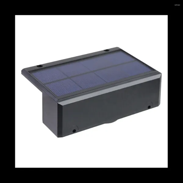 Lâmpada de parede ao ar livre luzes solares luz solar jardim cerca led escada à prova dwaterproof água e para baixo pátio rua