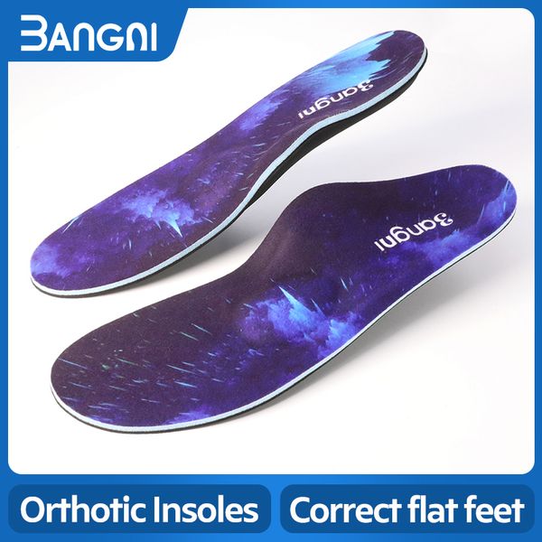 Shoe Parts Accessories 3ANGNI Plantar Fasciitis Insoles Severe Flat Feet Orthopedic Arch Support Shoes Pads Men's Heel Cushion Women 230825