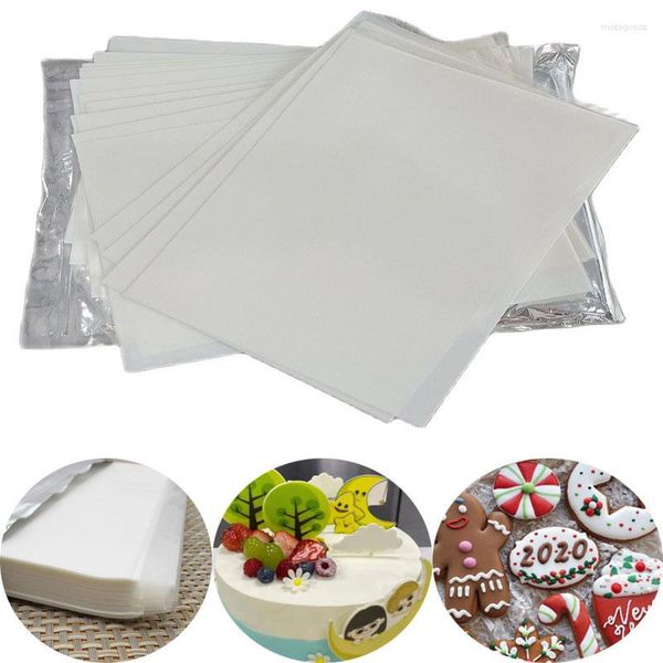 Moldes de cozimento 25 pcs A4 Bolo Glutinoso Arroz Papel Estrelado Céu Pirulito Padrão Impresso Aniversário das Crianças Sobremesa Cozinha Suprimentos