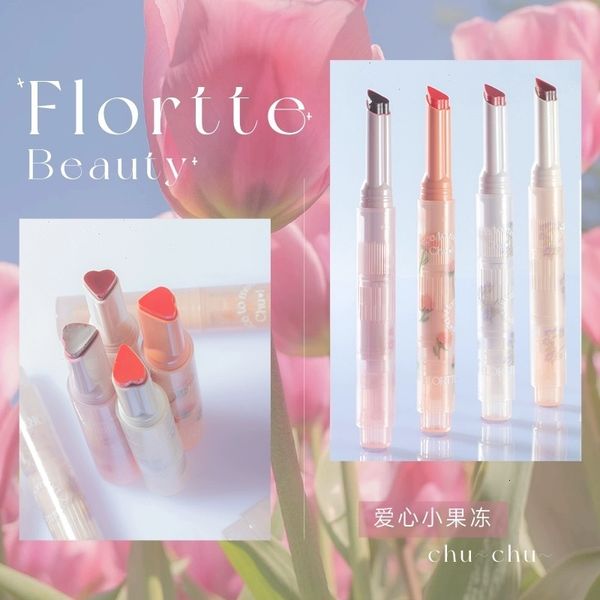 Lippenstift Original FLORTTE/Flortte First Kiss Serie Love Stick Lippenstift Stift Spiegel Feuchtigkeitsspendende Liebe Lippenstift Großhandel 230826