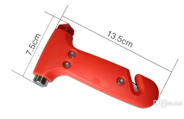 Acil Durum Çekiç 2 1 Araç Otomatik Cam Kesici + Emniyet Kemeri Kesme Aleti Hayat Teşvik Güvenli Kaçış Kiti Araç Güvenlik Aksesuarları