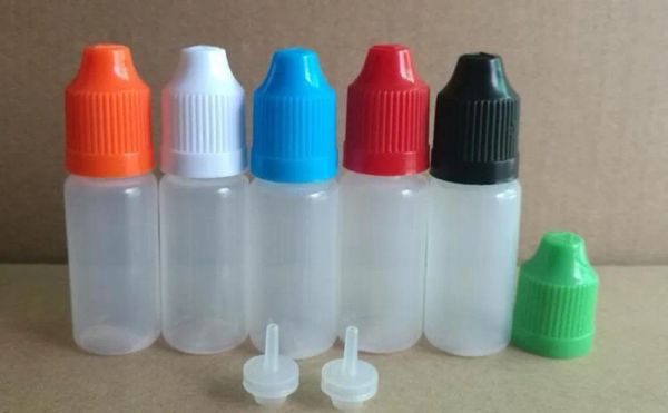 Atacado simples garrafa de agulha estilo macio 5/10/15/20/30/50 ml garrafas conta-gotas de plástico tampas à prova de crianças