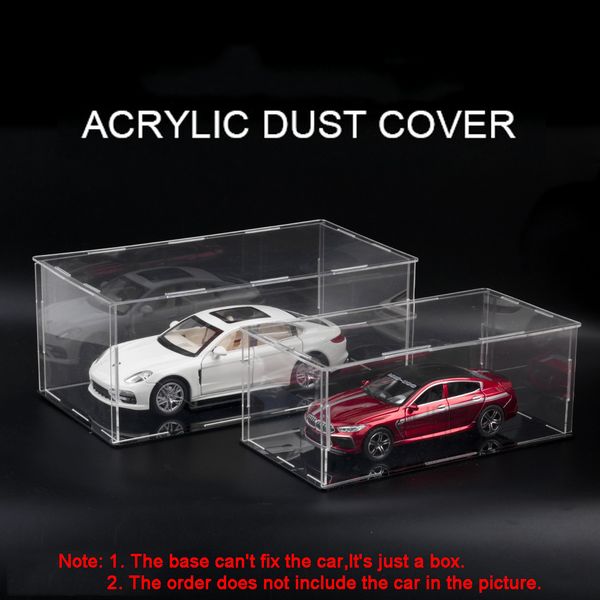 Diecast Modell 132 124 Acryl Transparent Spielzeug Auto Display Box Kunststoff Staub Abdeckung Hohe Durchlässigkeit Starke Langlebige Lagerung Für Junge 230825