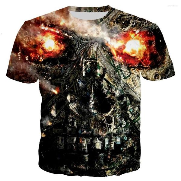 Herren-T-Shirts, Terminator-T-Shirts, Film, 3D-gedruckt, Streetwear, für Männer und Frauen, lässig, modisch, übergroß, kurzärmelig, für Kinder, T-Shirts, Tops, Kleidung