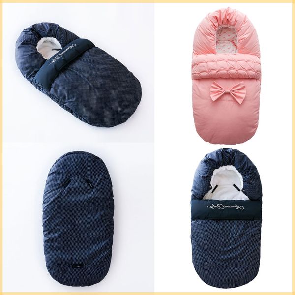 Schlafsäcke Superweiche Baumwolle geborene Tasche Säuglingsschlafsäcke Kleinkind Winter Warm Swaddle Kinderwagen Wraps 230826