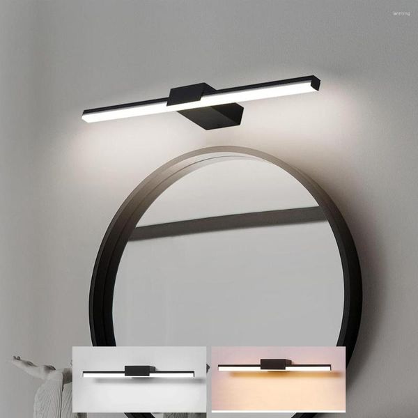 Wandleuchte, LED-Badezimmer-Waschtischleuchte, Augenpflege, Lesen, 40 cm, 85–265 V, für den Innenbereich, moderne Wandlampen, Spiegelbefestigungen, Warmweiß