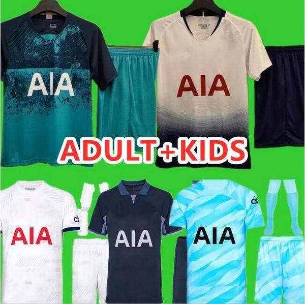 18 19 23 24spurs kit per adulti Kane figlio DELE Bale Soccer Jersey Home 3rd Hojbjerg Bergwijn Spurs Lo Celso 2023 2024 Green Lucas Football Shirts Uniforms per adulti giovani adulti