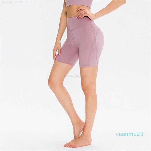 Lul-Yoga Pantaloncini da donna Modellanti Elasticizzati Allenamento attillato Pantaloni sportivi ad asciugatura rapida Pantaloni sportivi da corsa modellanti a vita alta Si prega di controllare la tabella delle taglie per acquistare