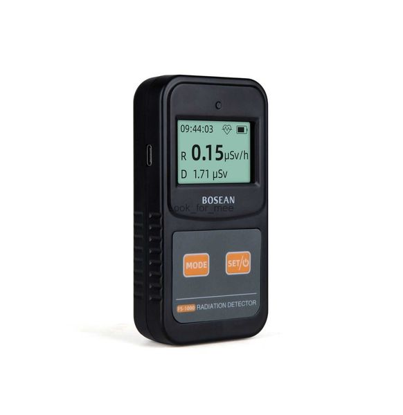 Dosímetro de radiação FS 1000 Contador Geiger Digital Detector de radiação nuclear Beta Gamma X Ray Detector de raios radioativos preto HKD230826