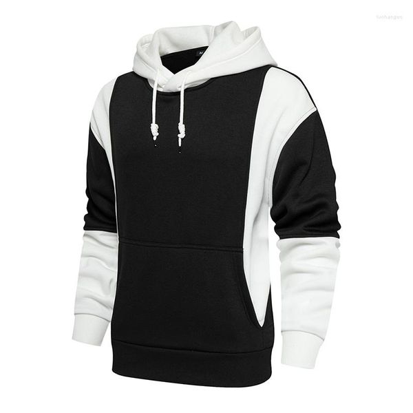 Männer Hoodies Herbst Und Winter Farbige Mode Pullover Lose Retro Casual Sport Top Tunnelzugverschluss Männliche Kleidung Außerhalb