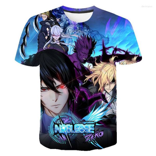 Homens camisetas Verão Noblesse 3D Impresso Camisa Homens Mulheres Crianças Moda Streetwear Legal Menino Menina Crianças Manga Curta Tops Tee