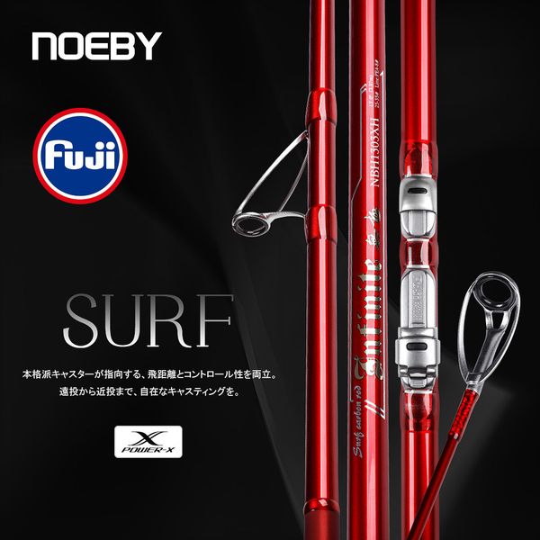 Boot Angelruten NOEBY Surf Rod 397BX 428BX 100 260g 3 Abschnitt Fuji Teile Japan Carbon Rockfishing Spinning für Sea Surfcasting 230825