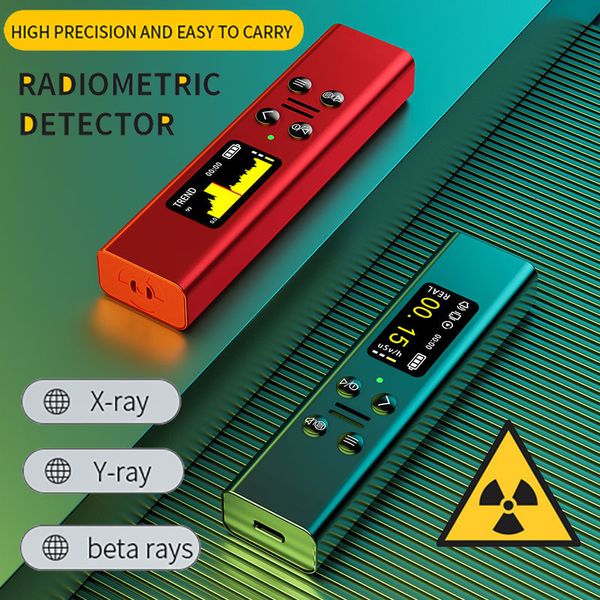 Testadores de radiação Contador Geiger Detector de radiação nuclear de alta precisão X-ray Beta Gamma Detector Geiger Counter Dosímetro 230825