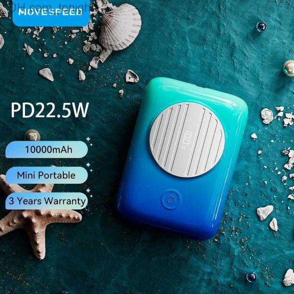 Movespeed Q10 Pro Güç Bankası 10000mAH 22.5W Harici Pil Hızlı Şarj İPhone Dizüstü Bilgisayar Açık Mekan Seyahati için Powerbank Q230826