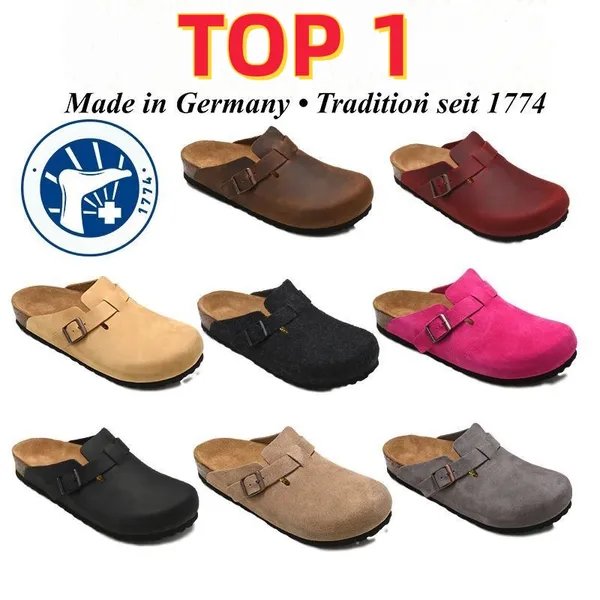 9A Designer Boston Zoccoli Sandali Pantofole Sughero Piatto Moda Estate Scivolo in pelle Preferito Scarpe casual da spiaggia Lusso B22 Donna Uomo Arizona Mayari Con scatola