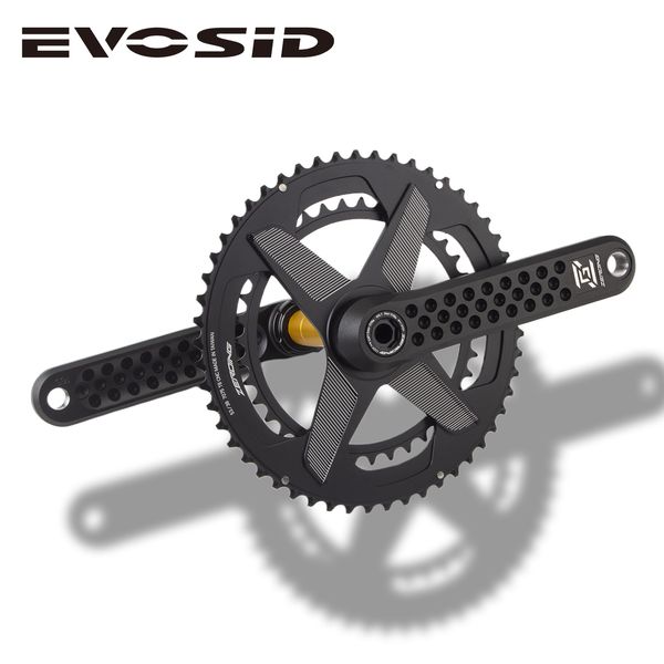 Fahrradgruppen EVOSID Road Kurbelgarnitur 165 170 175 mm Ultraleichte HollowTech-Kurbel 52 36T mit Halterung 12S Doppelkettenblatt für SHIMANO 230825