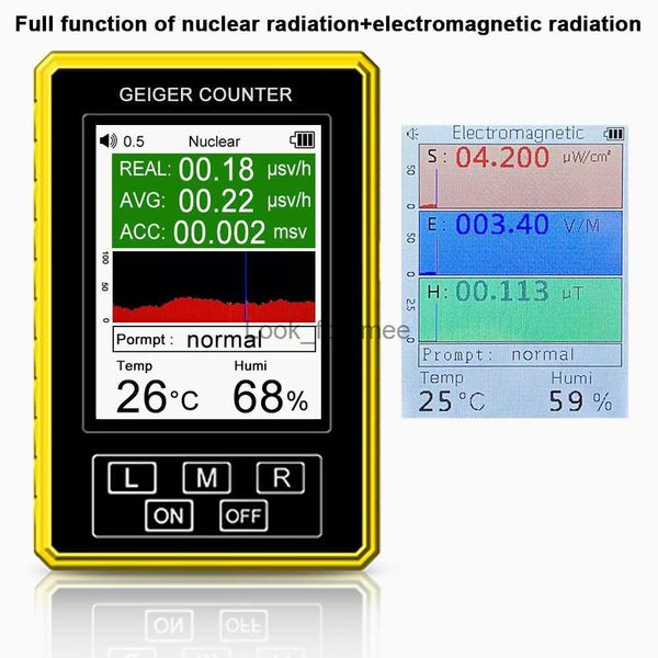 BR-9C XR-3Pro 2in1 Handheld Digital Electro Strahlung Nukleardetektor EMF Geigerzähler Vollfunktionstester HKD230826