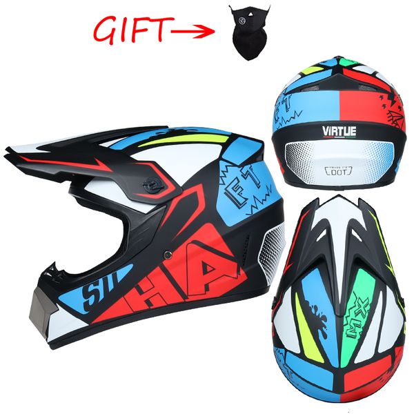 Capacetes de ciclismo Adulto Capacete de motocicleta Cross Country Capacete ATV Off-road Veículo Downhill Mountain Bike DH Racing Capacete Cross Capacetes 230825