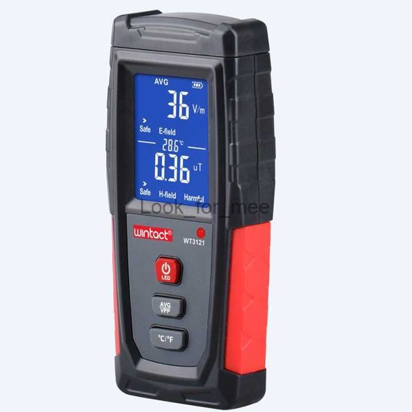 Rilevatore digitale di radiazioni elettromagnetiche Misuratore EMF di campo elettrico LCD 5Hz-3500MH Indicatore del tester di frequenza DataLock HKD230826