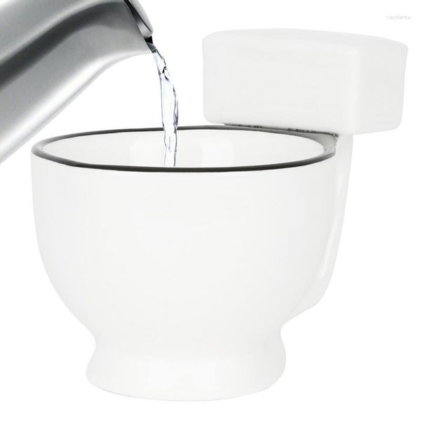 Tassen Neuheit Kaffee Toilette Teetasse Schüssel Becher Ornament Lustige Form Harz Heimdekoration Interessant