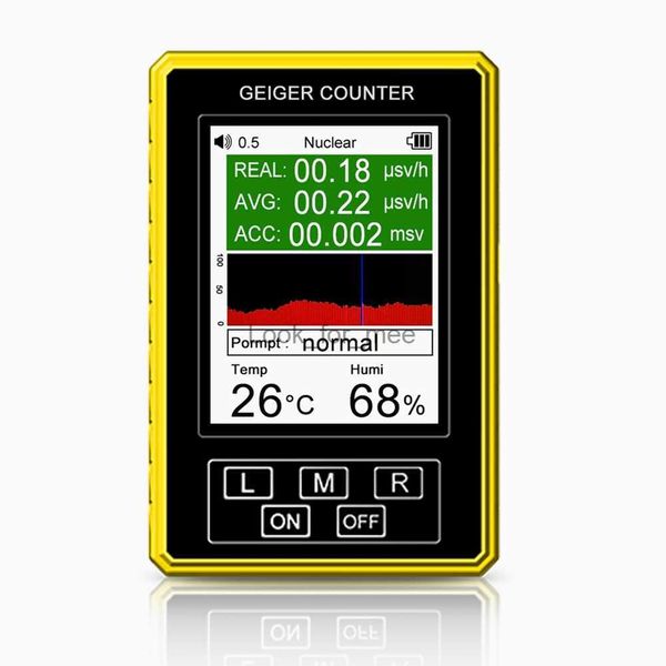 XR3 Pro Digital Detector de Radiação Nuclear Contador Geiger Dosímetro Semi-Funcional Medidor EMF X-Ray Beta Gamma Tester HKD230826