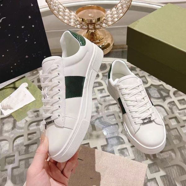 Роскошные бренд мужской туз вышитые кроссовки белые кроссовки Женская настоящая кожаная туфли вышивая классическая обувь вышивая пчела Tiger 01
