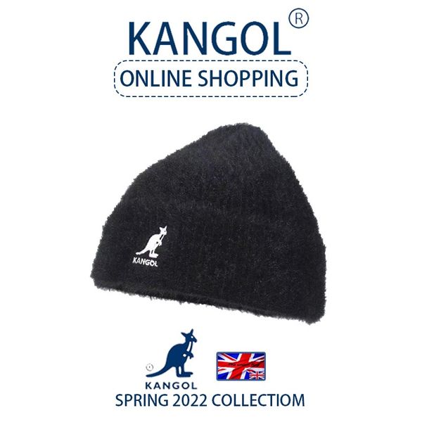 Вязаные шапки из норкового бархата KANGOL, теплые на осень-зиму, пушистые повседневные шапки для холодной погоды для мужчин и женщин