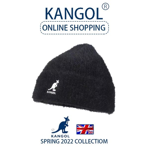 KANGOL Strickmützen aus Nerz-Samt, Wärme für den Herbst und Winter, pelzige, lässige Mützen für kaltes Wetter für Männer und Frauen