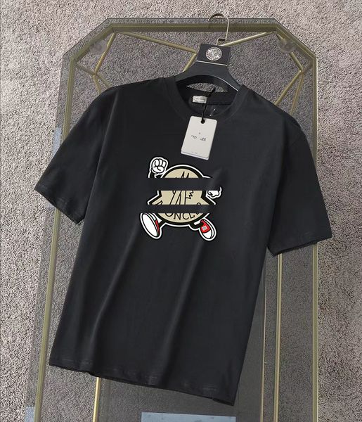 Erkek tasarımcı grubu tişörtler moda siyah beyaz kısa kollu mektup deseni t-shirt boyutu xs-4xl#ljs49