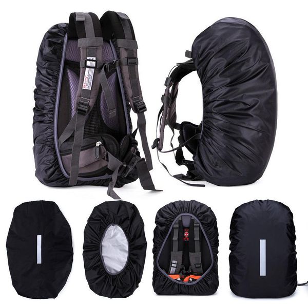 Pacotes 3040L Reflexivo À Prova D 'Água Mochila Capa de Chuva Ao Ar Livre Esporte Noite Ciclismo Luz de Segurança Capa de Chuva Bolsa Camping Caminhadas