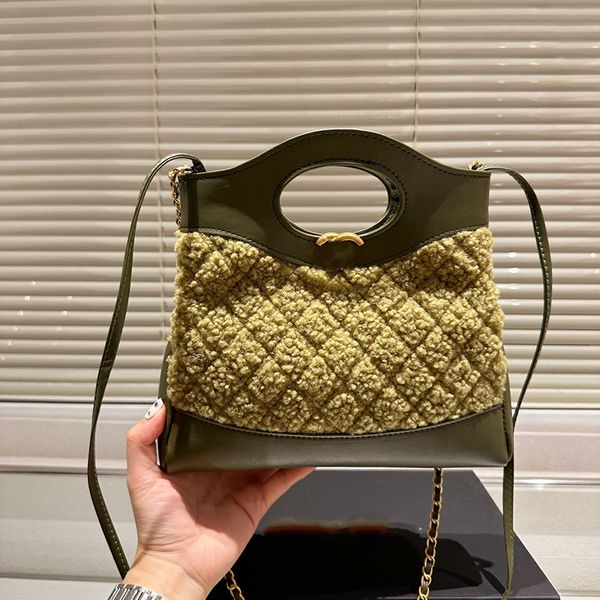 23a Designer Womens Luxury Handbag Couro Lambsuede Double Matelasse Chain Crossbody Bag 31 Bag Gold Hardware Metal Fivela Sacos de Compras Maquiagem Sacoche 24x21cm