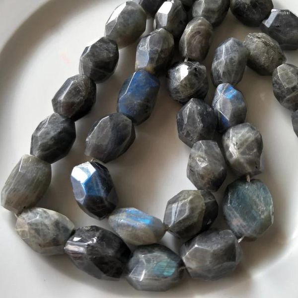 Pietre preziose sciolte Perline forma grande 15 18-20mm Labradorite barocca sfaccettata gratuita per creazione di gioielli fai da te FPPJ all'ingrosso Natura