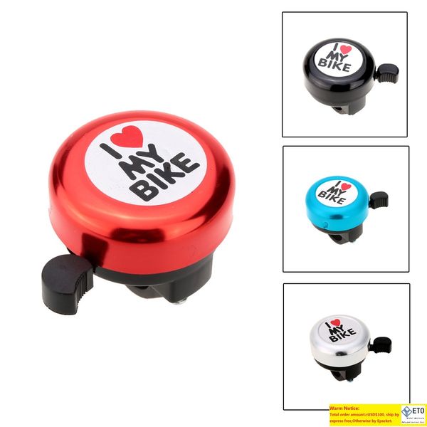 120 Stück I Love My Bike Bicycle Cycling Handbar Mount Bells Horns Steel and Plastic Heart Horn Ring Bell ZZ