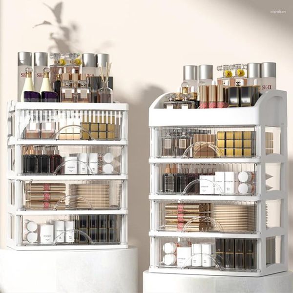 Ящики для хранения большие кадры на рабочем столе прозрачная ювелирная коробка пластиковая косметическая организация стойки для макияжа дома дом