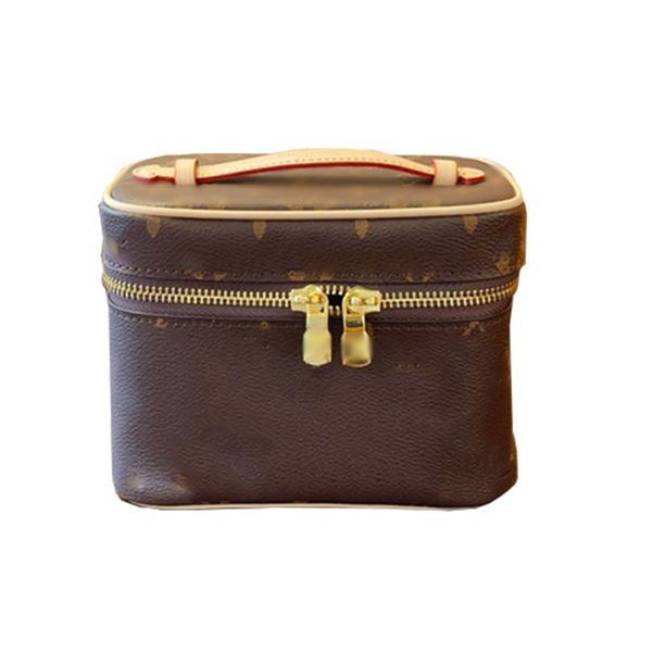 Lüks tasarımcı mini makyaj çantası fransız marka klasik kutu tipi çanta yüksek kaliteli moda kadın deri valis büyük kapasite 23 yeni mektup baskı tote çanta