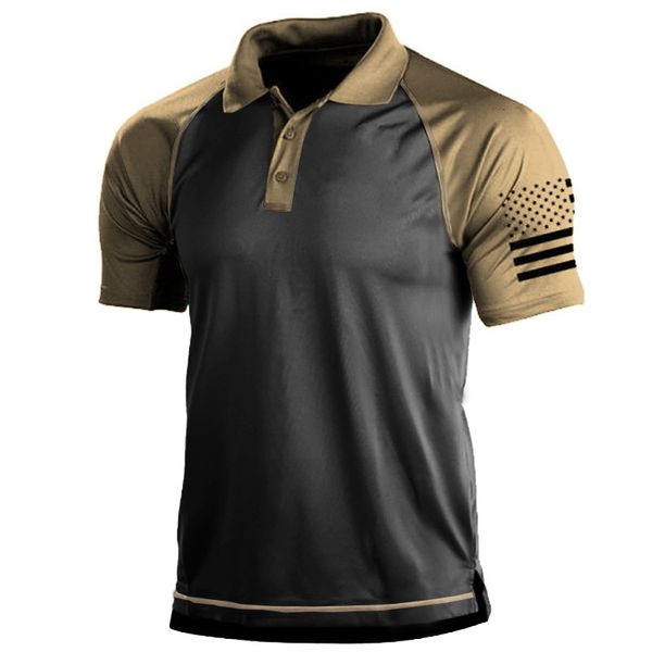 Polo da uomo Polo tattica militare Maglietta da uomo US Army Manica corta Caccia Trekking Abbigliamento Top Tees Magliette da esterno 230825