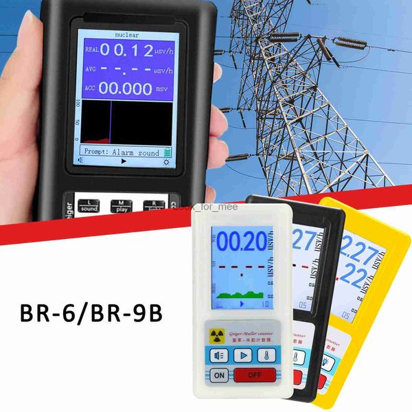 Nuovo BR-6 BR-9B Contatore Geiger Rilevatore di radiazioni nucleari Dosimetro personale Tester per marmo Dosimetro per radiazioni a raggi X Misuratore EMF HKD230826