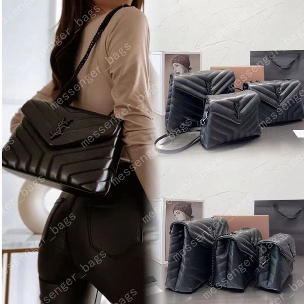 LouLou Alta Qualidade Y-Forma Cadeia Carteira De Luxo Mini Bolsas Crossbody Designer Bolsa Mulher Bolsa De Ombro Designer Mulheres Bolsa Luxurys Bolsas Com Caixa