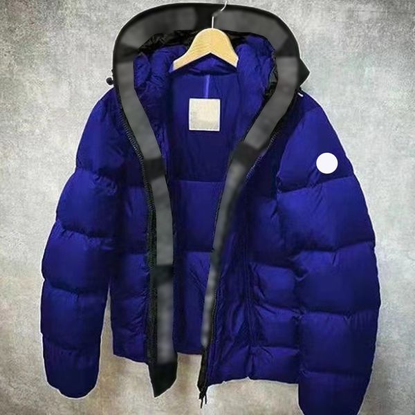 Piumino da uomo Parka Piumini con cappuccio Cappotto invernale da donna all'aperto Cerniera calda addensata Cappotti firmati neri per abbigliamento maschile 5XL