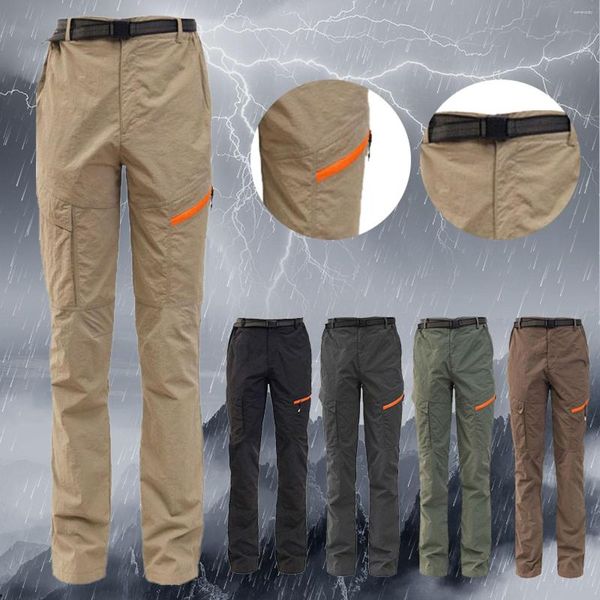 Мужские брюки на открытом воздухе спорт быстрая высыхание ветропроницаемой и дождь, дождь, альпинистская кармана, мужские грузовые мужские солдат 76