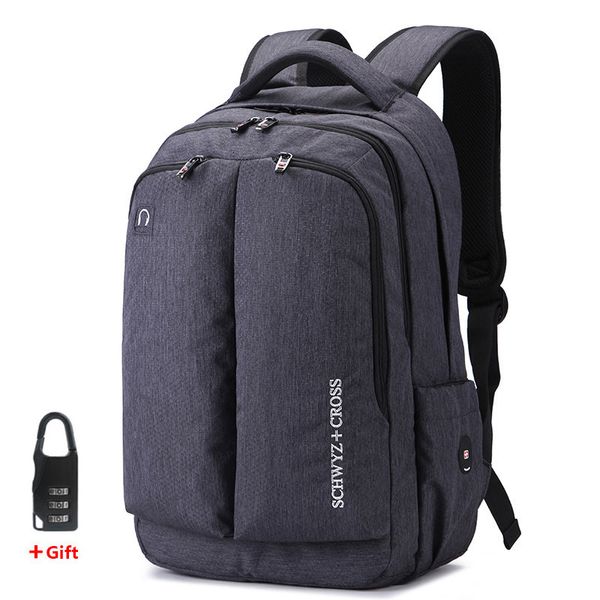 Sacos escolares Swiss Mens Anti Roubo Mochila Feminino Notebook Viagem À Prova D 'Água Negócio 156 Polegada Laptop Mochila Mulheres Mochila 230826