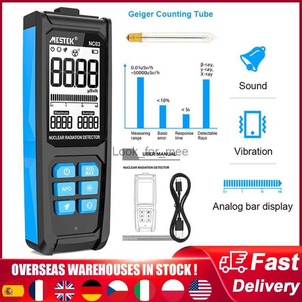 Mestek NC03 Nucleaire Stralingsdetector GM Geigerteller Laboratorium Radioactieve X Ray Tester Draagbare Digitale Dosimeter HKD230826