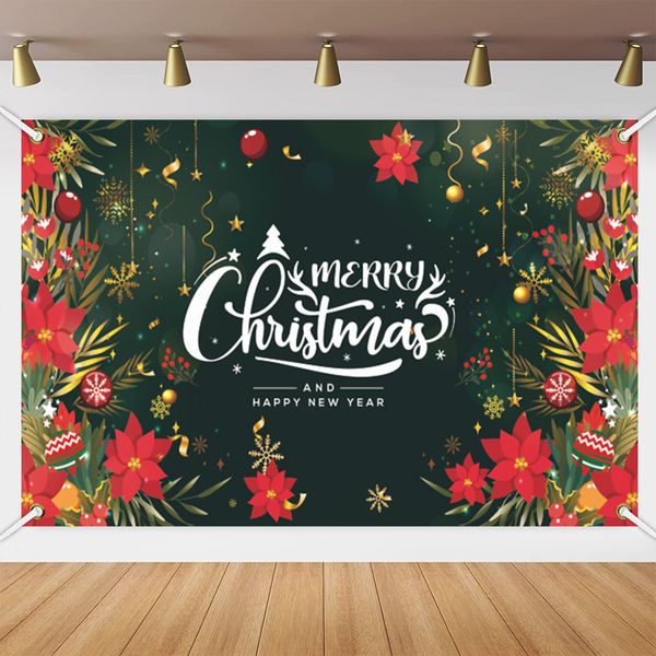Decorazioni natalizie Tessuto di sfondo natalizio Panno decorativo per decorazioni natalizie per feste di Natale Banner natalizio 230825