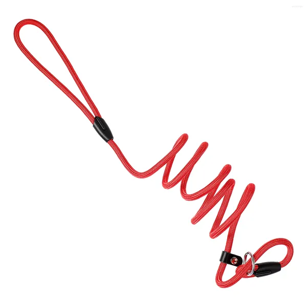 Hundehalsbänder POPETPOP Laufleine zum Training, starkes, langlebiges Nylon-Welpenseil (rot)